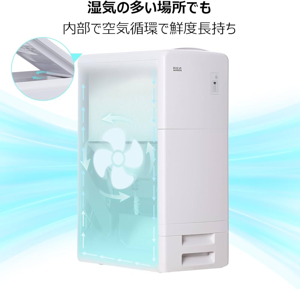 Amazon｜KOEDA 保冷米びつ 大容量 ライスストッカー 米びつ20KG 冷蔵庫