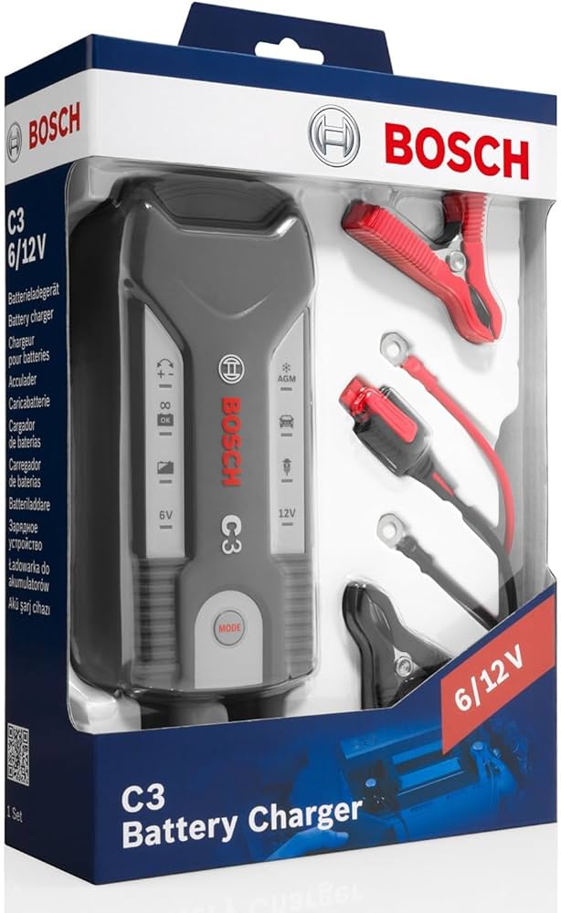Bosch C3 Battery Charger : Amazon.in: Car & Motorbike