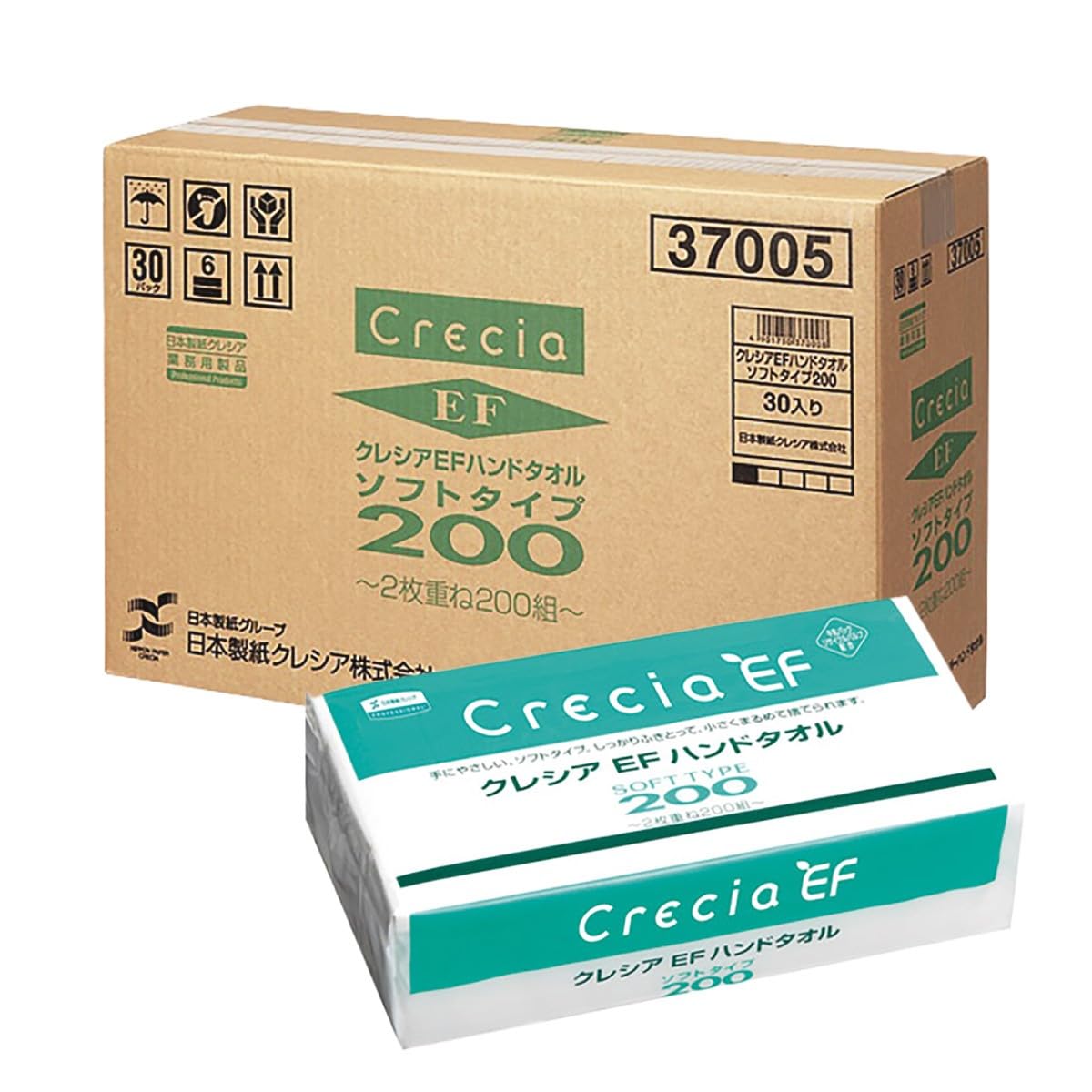Amazon.co.jp: クレシア EFハンドタオル ソフト200 30個 : ドラッグストア