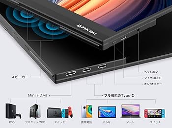 Amazon.co.jp: モバイルモニター 4k 14インチ GMKtec モバイル