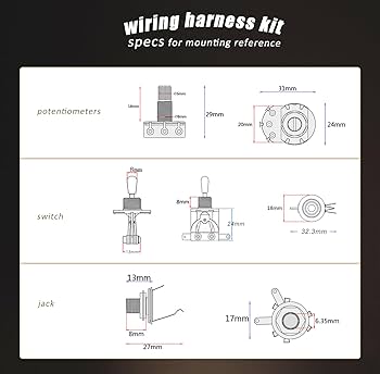 Amazon | LAMSAM はんだ付け済み配線ハーネス レスポールスタイル