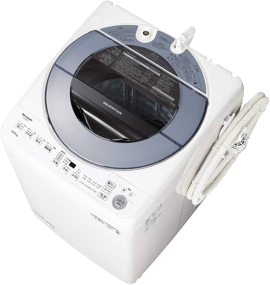 Amazon.co.jp: シャープ 洗濯機 穴なし槽 ES-GV8E-S インバーター搭載