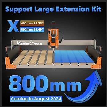 FoxAlien Masuter 3S CNC Router Machine with NEMA 23 Closed-Loop