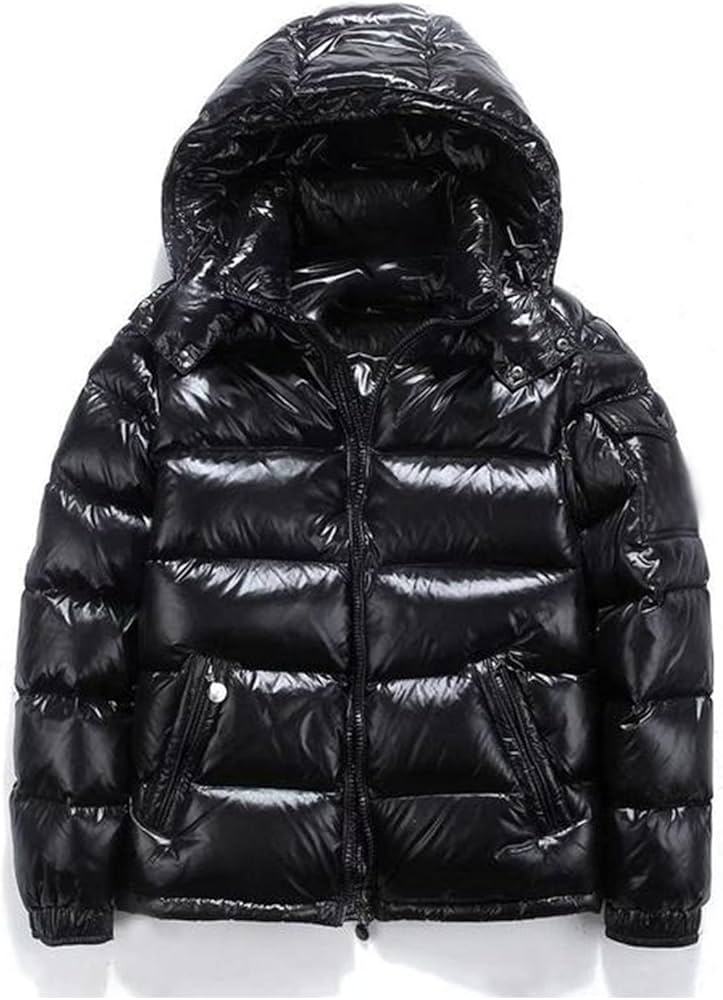 Amazon.co.jp: メンズダウンジャケット メンズ コート 光沢 ダウン