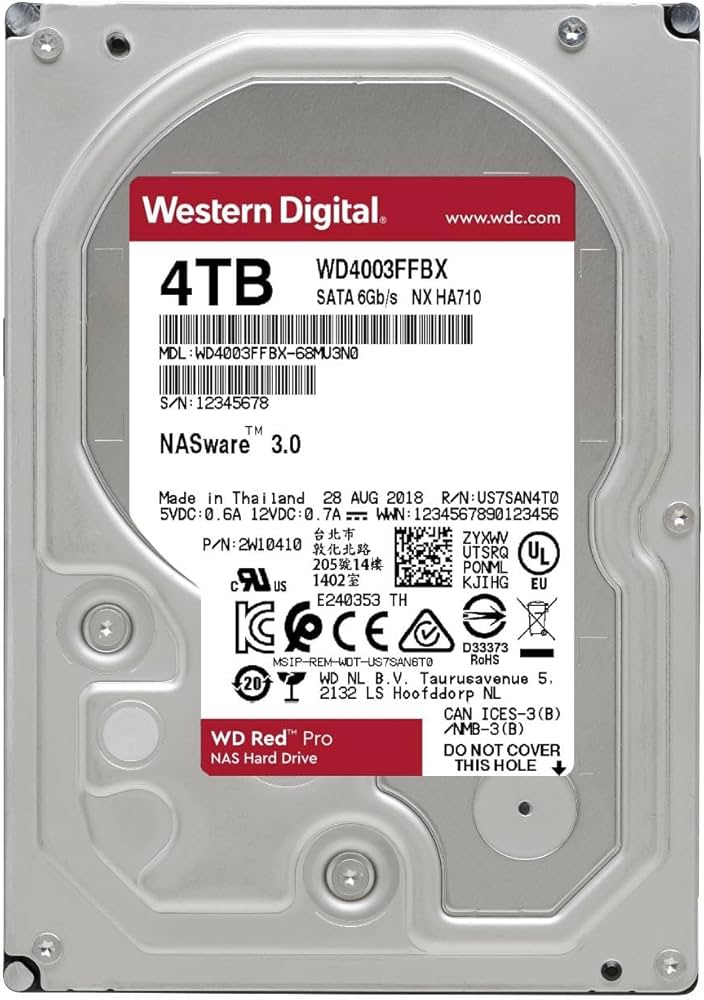 WD Red Pro 4TB NAS 3.5