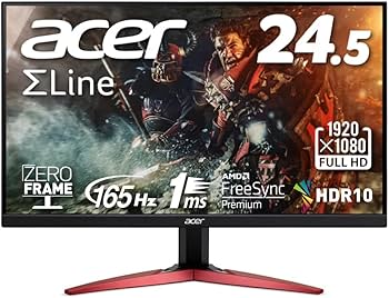 Amazon.co.jp: Acer ゲーミングモニター SigmaLine KG251QSbmiipx 24.5