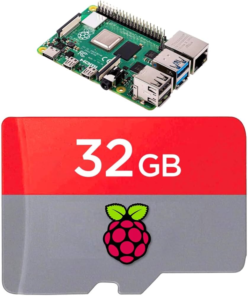 STEADYGAMER - 32GB Raspberry Pi Preloaded Pi OS Micro SD Card | 5