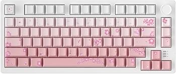 Amazon | DAREU EK75PRO メカニカルキーボード 無線 桜/ピンク