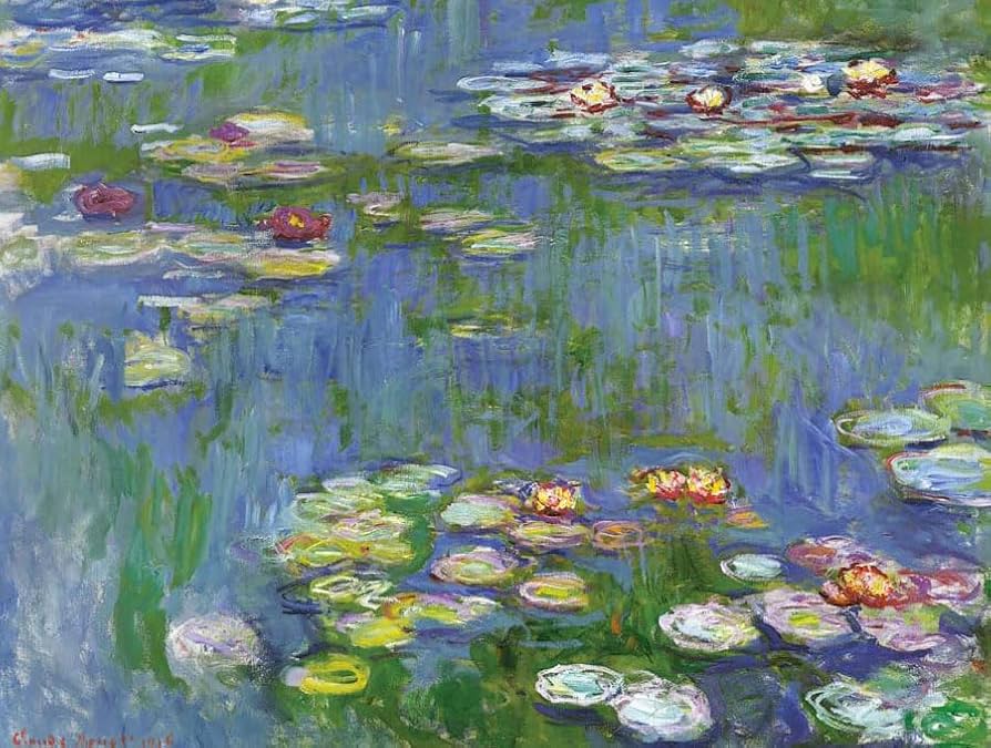 Amazon.co.jp: モネ 睡蓮 【F4】 絵画 （紐・フック付） 【インテリア