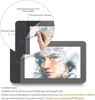 Amazon.com: GAOMON PD1161 Drawing Tablet 11.6 Inch IPS Tilt