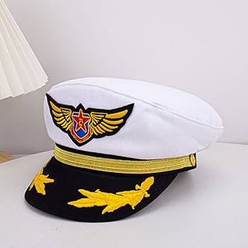 Amazon.co.jp: Gatuida 機長 パイロット 帽子 航空会社 パイロット