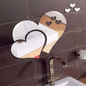 Amazon｜ウォールステッカー メイクアップミラー3D アクリル ミラー