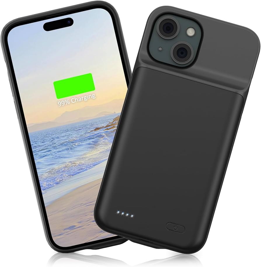 Amazon | Gladgogo iPhone 15 バッテリーケース 【6800mah大容量