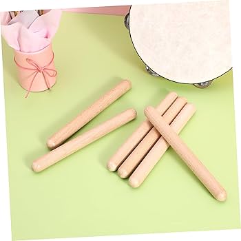 Amazon | ERINGOGO 20個 木製リズムスティック 子供用音楽遊び道具