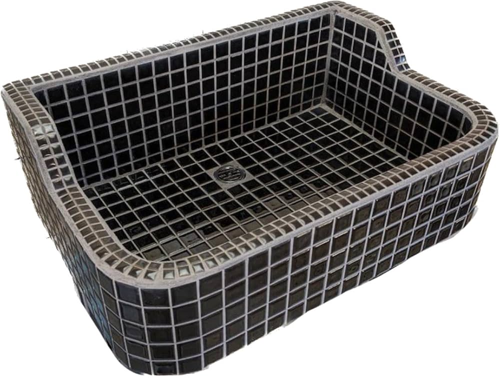 作善堂タイルシンク流し台 ガーデンパン ガーデンシンク ライトSS