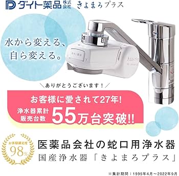 Amazon | ダイト薬品 浄水器 蛇口 直結型 きよまろプラス 日本製 塩素