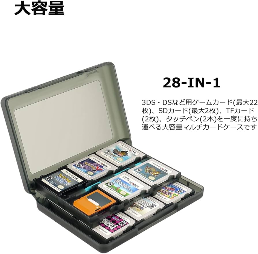 Amazon.co.jp: 3DS カセットケース NIJIAKIN 28-in-1NEW 3DS / NEW