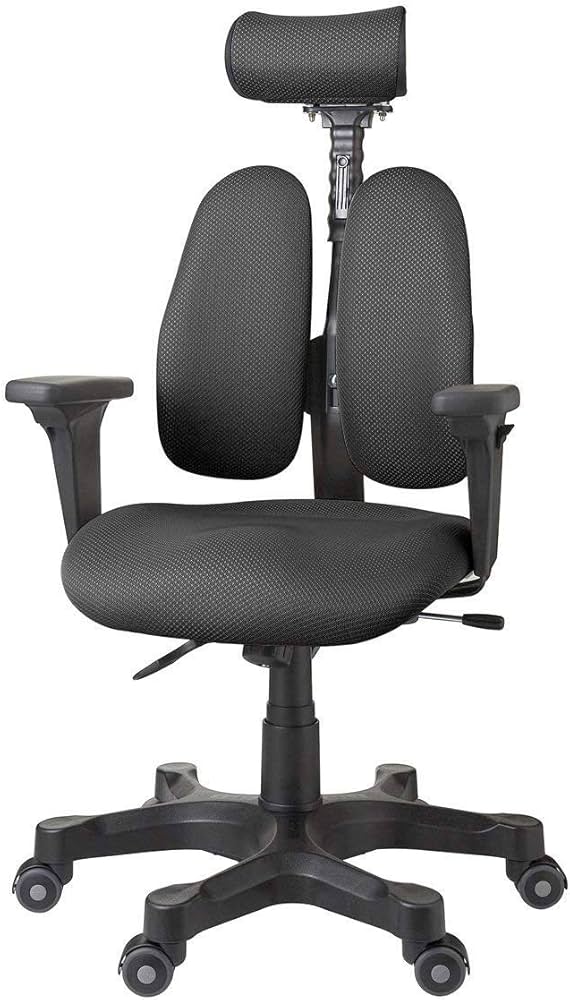 Amazon.co.jp: デュオレスト オフィスチェア ブラック 可動肘 メッシュ