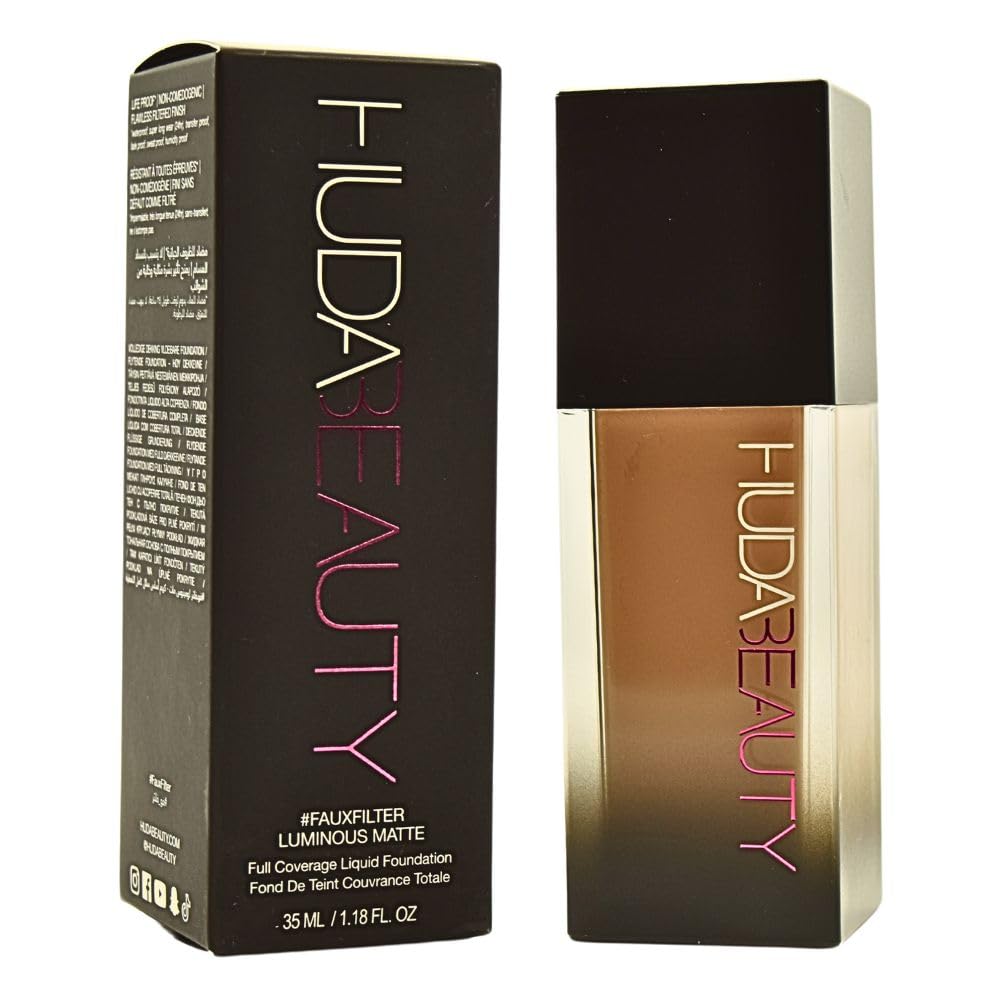 Amazon.com : HUDA BEAUTY #FauxFilter Luminous Matte Foundation