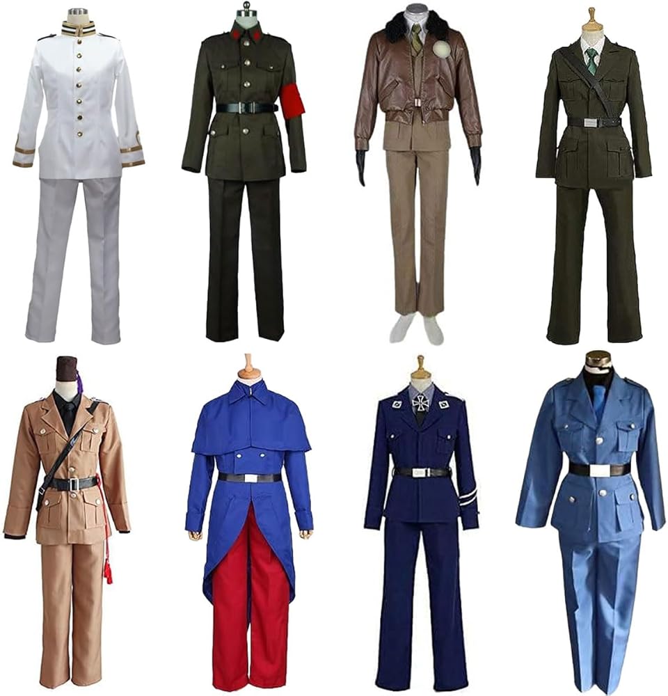 Amazon.co.jp: LUCKYCOS 軍服 コスプレ衣装 ヘタリア ウィッグ追加可能