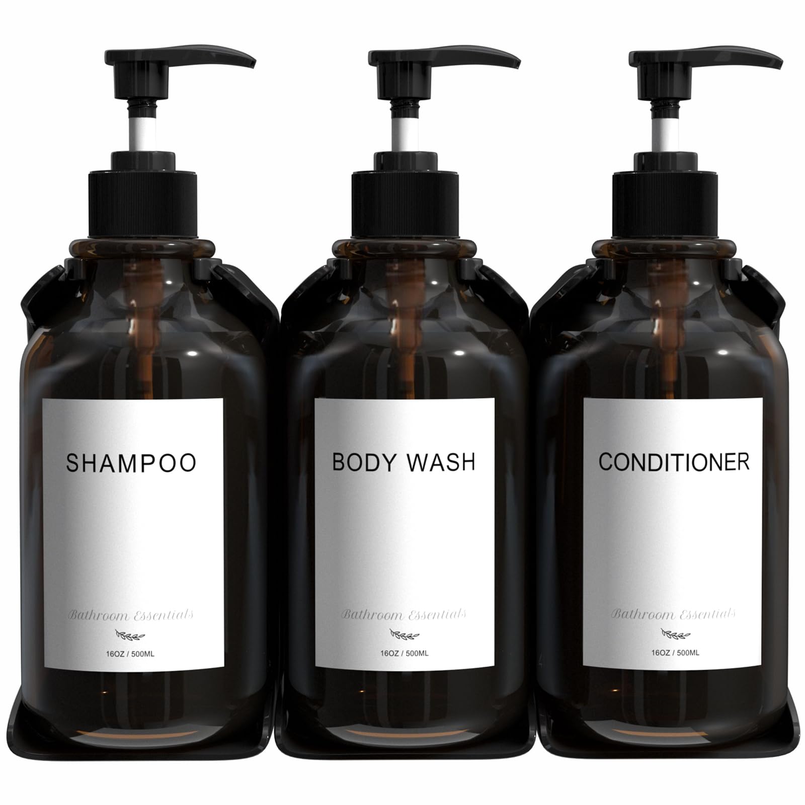 Amazon.com: Modern Shampoo and Conditioner Dispenser Wall Mount