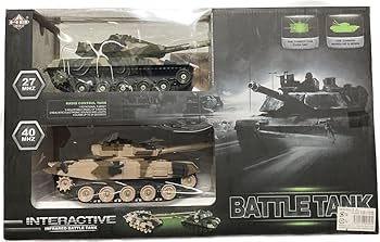 Amazon.co.jp: BATTLE TANK バトル タンク 戦車 ラジコン 2台 : おもちゃ