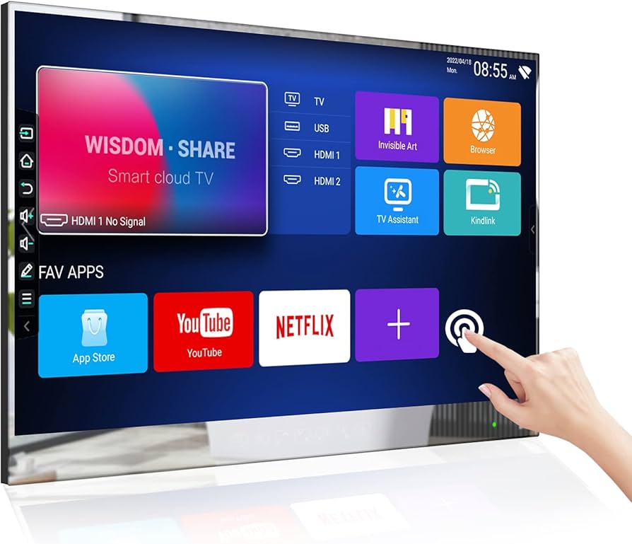 Amazon | Elecsung 防水テレビ お風呂テレビ 22V IP66防水 防塵 HD お