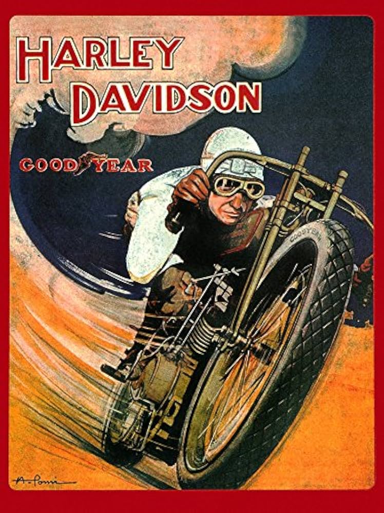 Amazon.co.jp: ハーレーダビッドソングッドイヤー1920のオートバイ