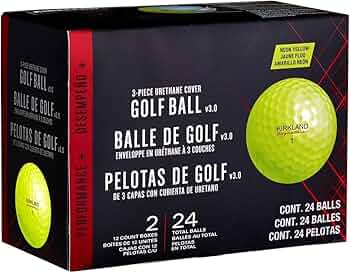 Amazon.co.jp: カークランド シグネチャー 黄色ゴルフボール v3.0