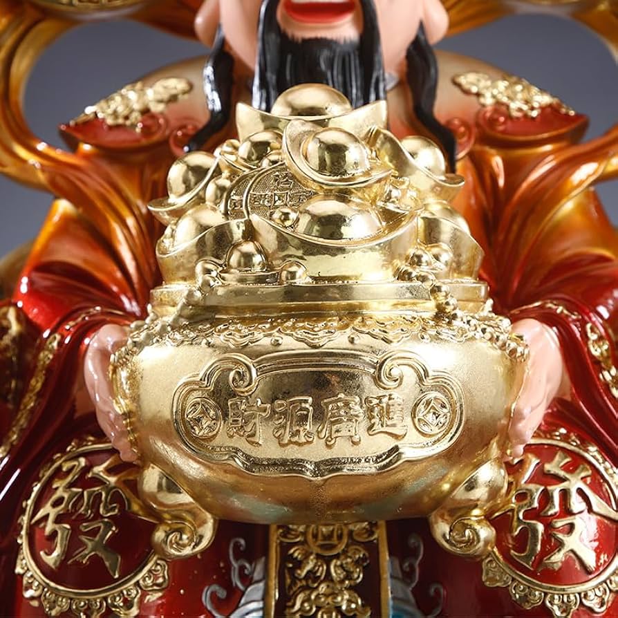 Amazon.co.jp: 中国風水の財神の置物仏像 -おくない風水の繁栄を象徴