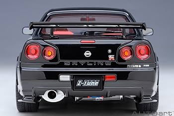 Amazon.com: AUTOart 1/18 Nismo R34 GT-R Z-tune Black Pearl