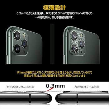 Amazon.co.jp: SLuB For iPhone 12 用 カメラ保護フィルム 対応 iPhone