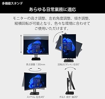 Amazon.co.jp: TERRA 2448WPV V3.1 23.8インチ 高さ調整 縦横回転