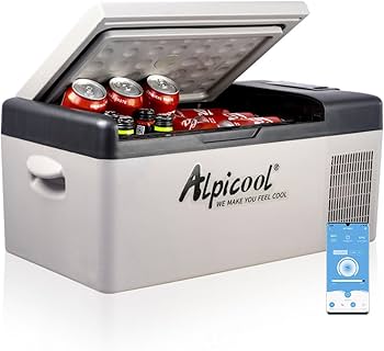 Amazon.co.jp: Alpicool ポータブル冷蔵庫 車載冷蔵庫 車載冷蔵冷凍庫