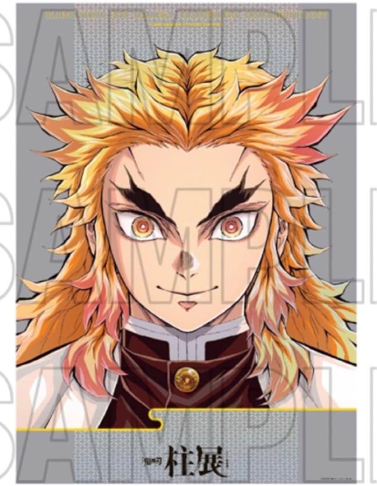 Amazon.co.jp: 鬼 滅 柱展 キービジュアル プレミアムポスター 煉獄 1