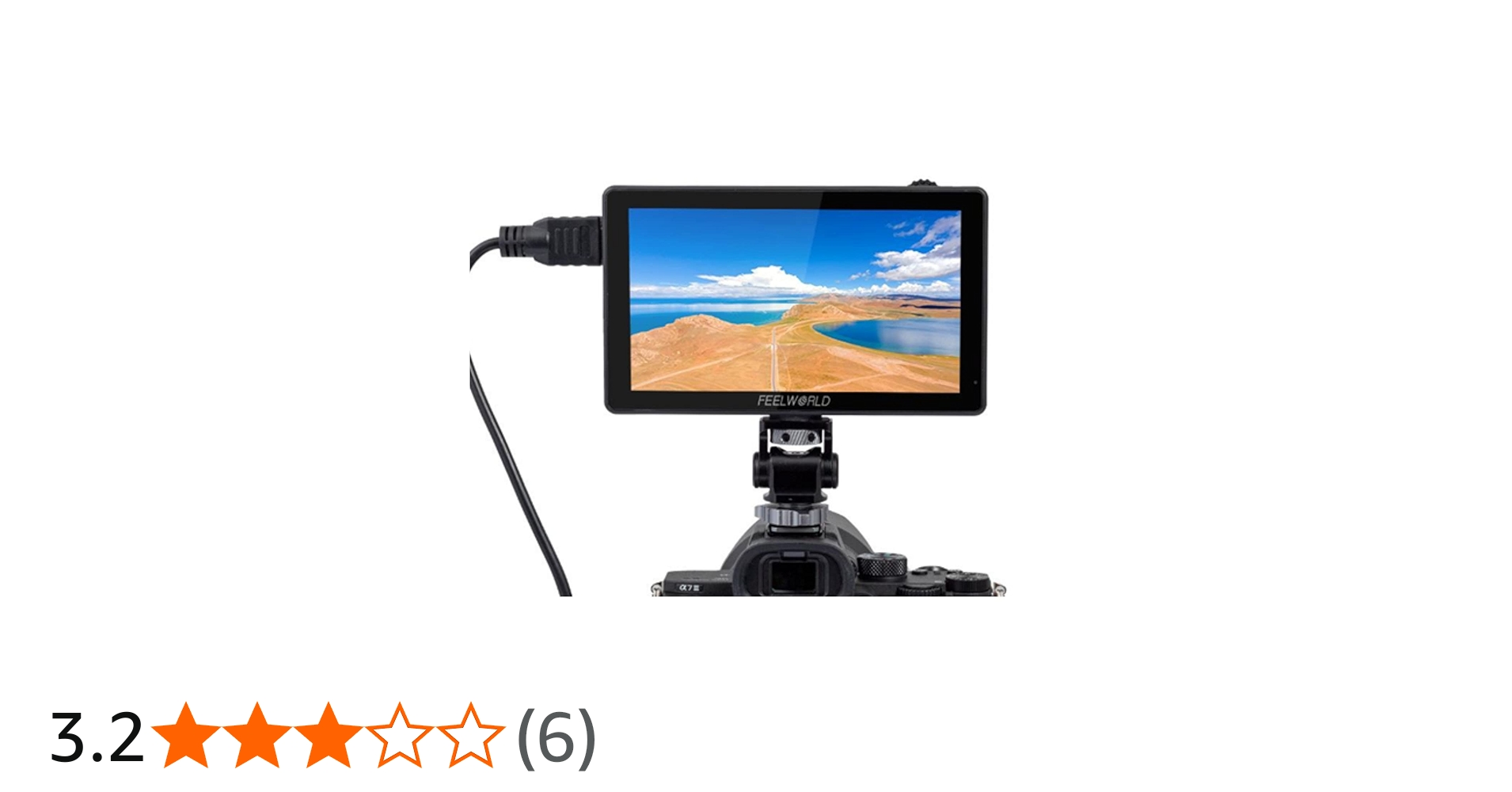 Amazon | FEELWORLD LUT5 5.5インチ カメラモニター 3000nits超高輝度