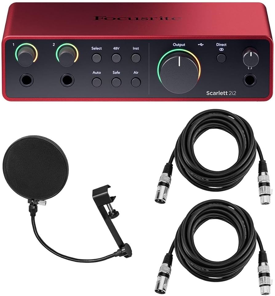 Amazon.com: Focusrite Scarlett 2i2 4th Gen USB Audio Interface