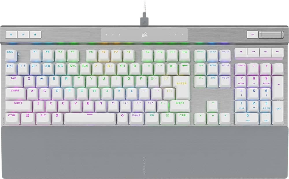 Amazon | CORSAIR K70 RGB PRO WHITE ホワイト ゲーミングキーボード