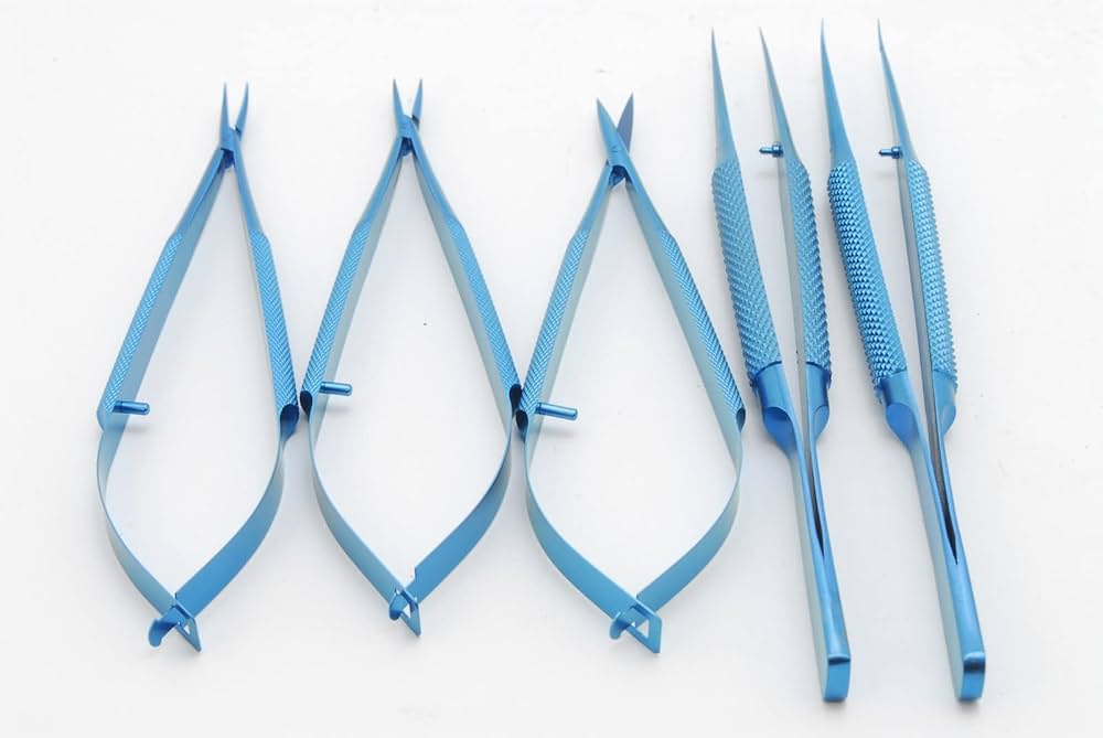 Amazon.co.jp: 手術練習用 チタン製 精密持針器セット 専用箱付き