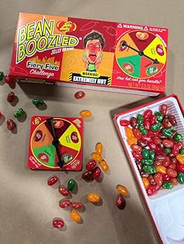 Amazon.com : BeanBoozled Fiery Five Challenge Game with Refill Bag