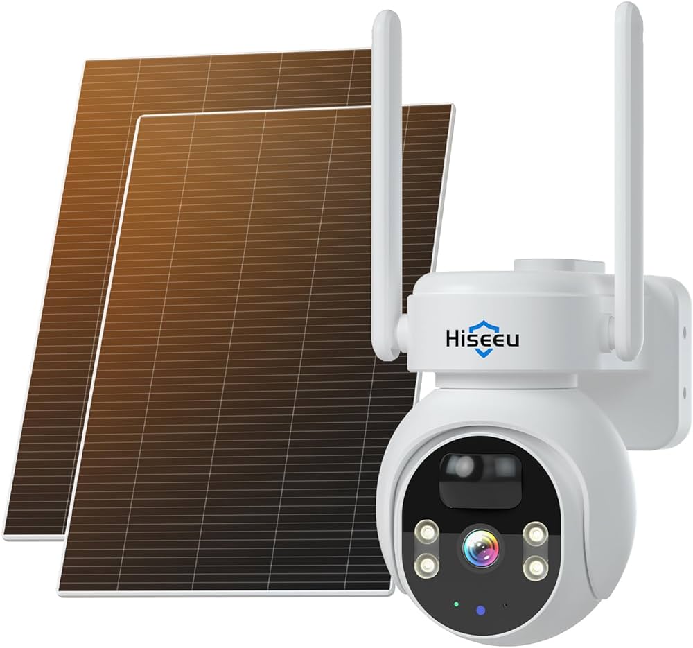 Amazon.co.jp: 【24時間連続録画&完全無線&ソーラーパネル付き】Hiseeu