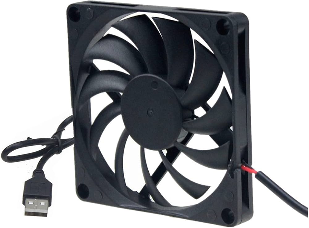 Amazon | USB扇風機 8cm 80mm x 80mm x10 mm DC 5V クーラー 冷却