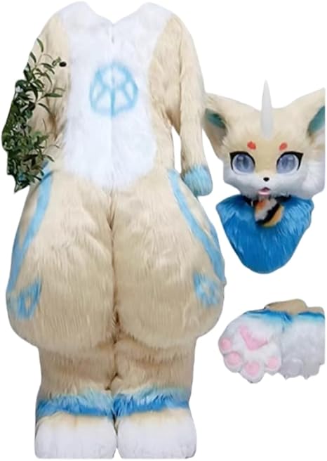 Amazon | 【KYUUCOS】X ケモノ 着ぐるみ フルスーツ ファースーツ