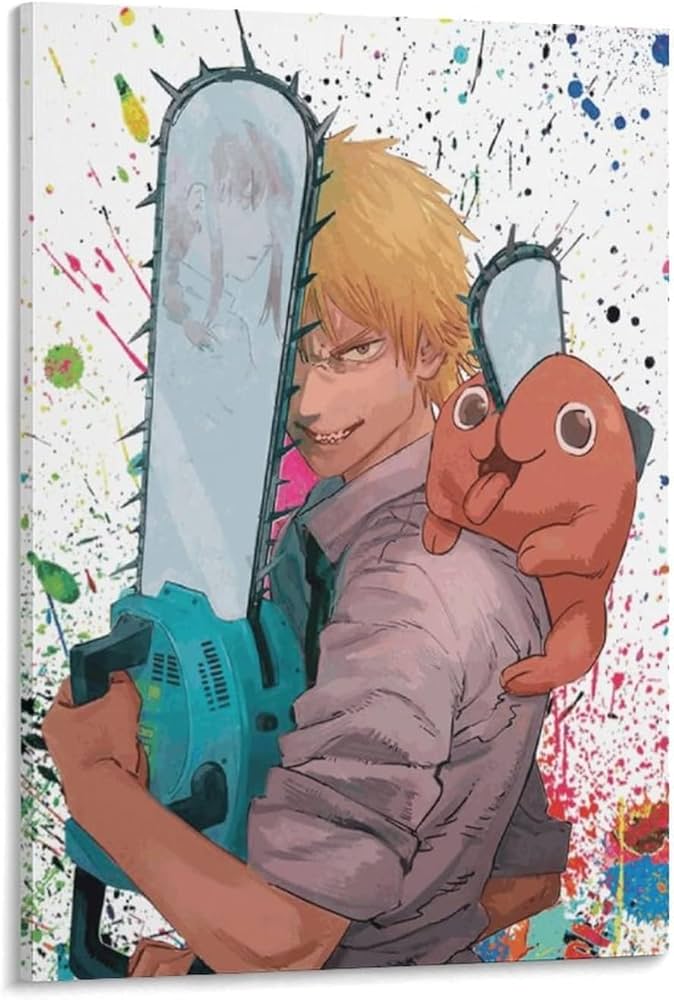 Amazon.co.jp: チェンソーマン Chainsaw Man 人気アニメポスター 熱血