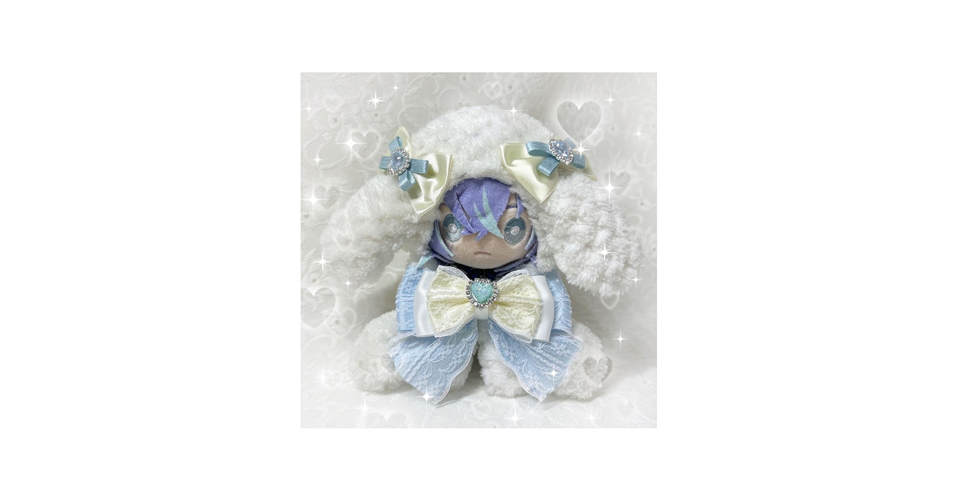 Amazon.co.jp: にじぬい 16cm ぬい服 着ぐるみ たれみみ 水色 黄色