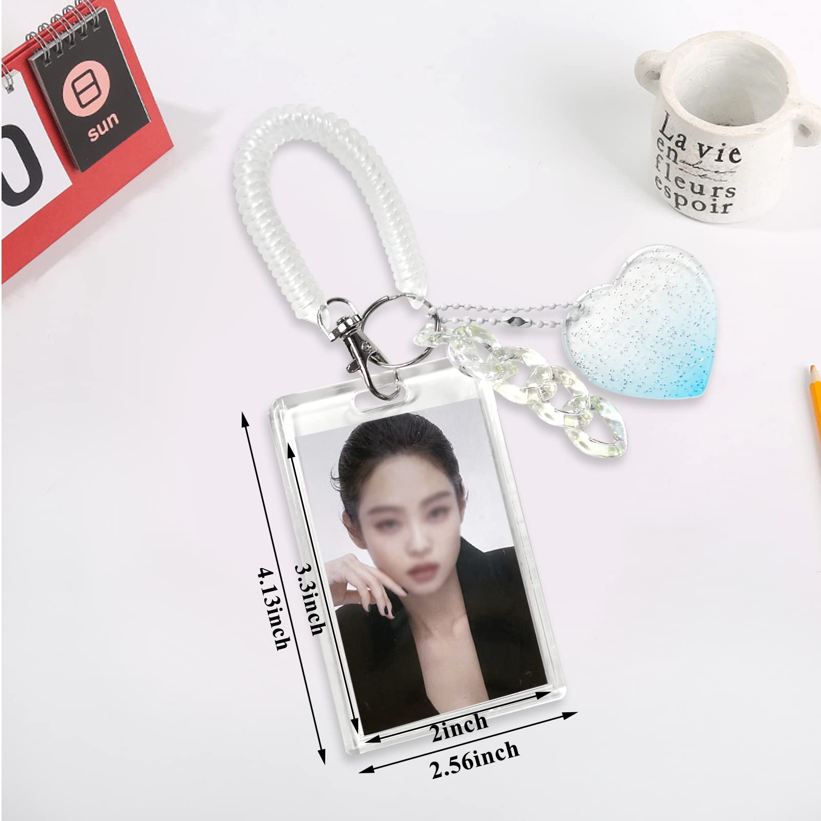 Amazon | アクリル製 Kpop フォトカードホルダー キーチェーン ID