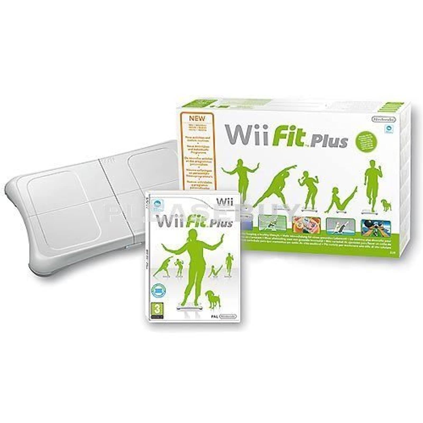 Amazon.com: Wii Fit Plus with Balance Board (New, Brown Box