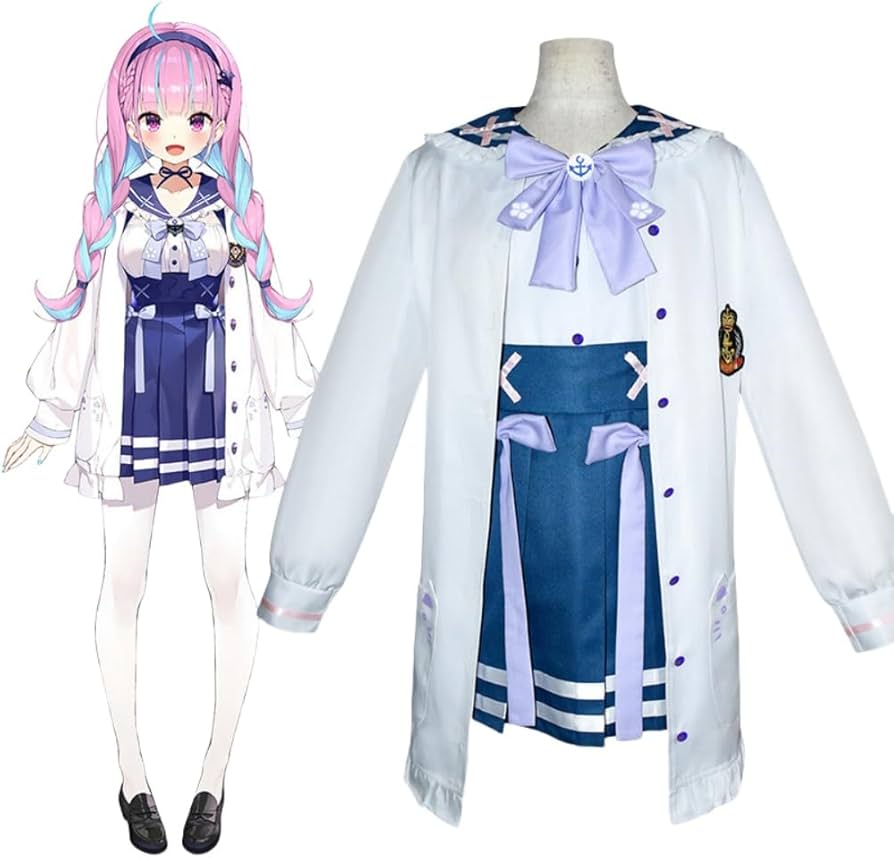 Amazon.co.jp: YINGGU Virtual YouTuber（vtuber） 湊あくあ コスプレ