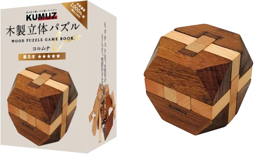 Amazon | Hmmm!? KUMUZ 木製立体パズル コルムナ KO630477 | 生物