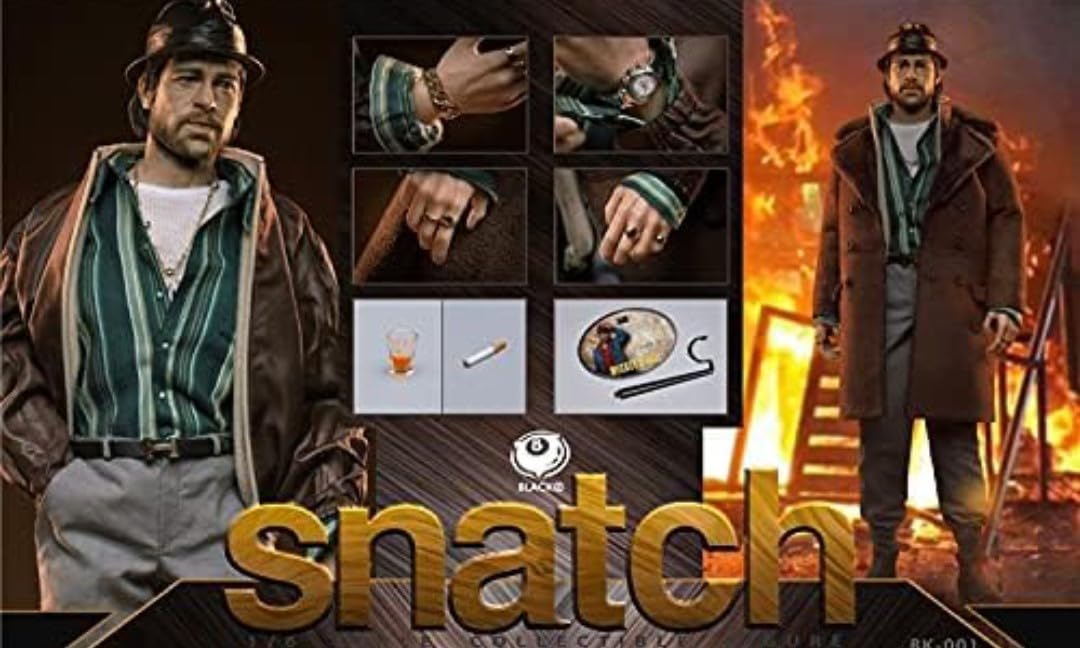 Amazon | 1/6 ブラッド・ピット アクションフィギュア スナッチ BLACK